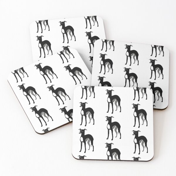 Item preview, Black Italian Greyhound or Whippet designed and sold by AntiqueImages.