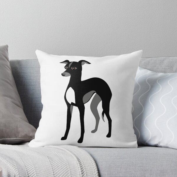 Item preview, Black Italian Greyhound or Whippet designed and sold by AntiqueImages.