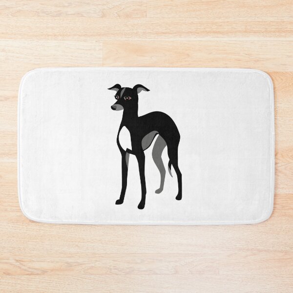 Item preview, Black Italian Greyhound or Whippet designed and sold by AntiqueImages.