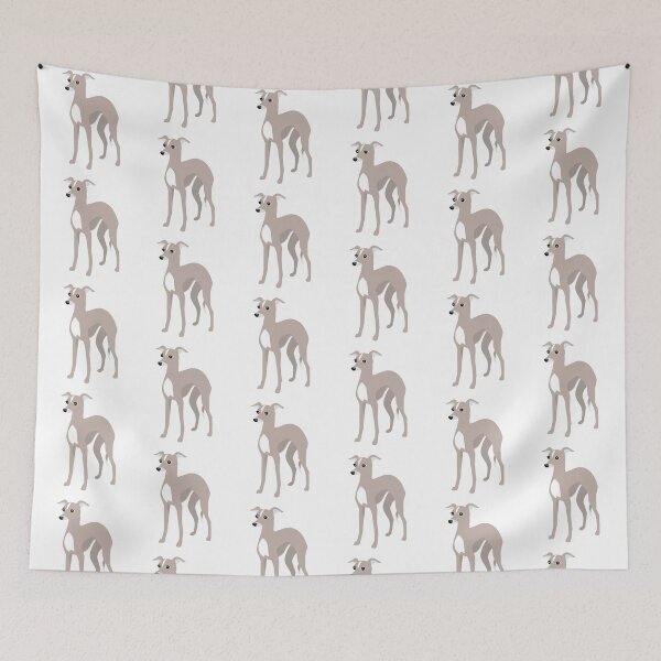 Item preview, Tan  Coated Italian Greyhound or Whippet designed and sold by AntiqueImages.