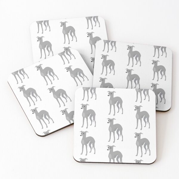 Item preview, Grey Coated Italian Greyhound or Whippet designed and sold by AntiqueImages.
