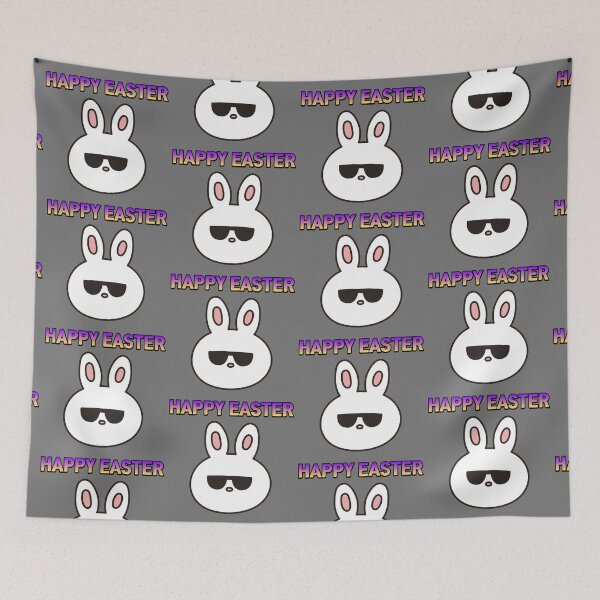 Item preview,  Happy Easter cool rabbit 1 designed and sold by VioletBear.