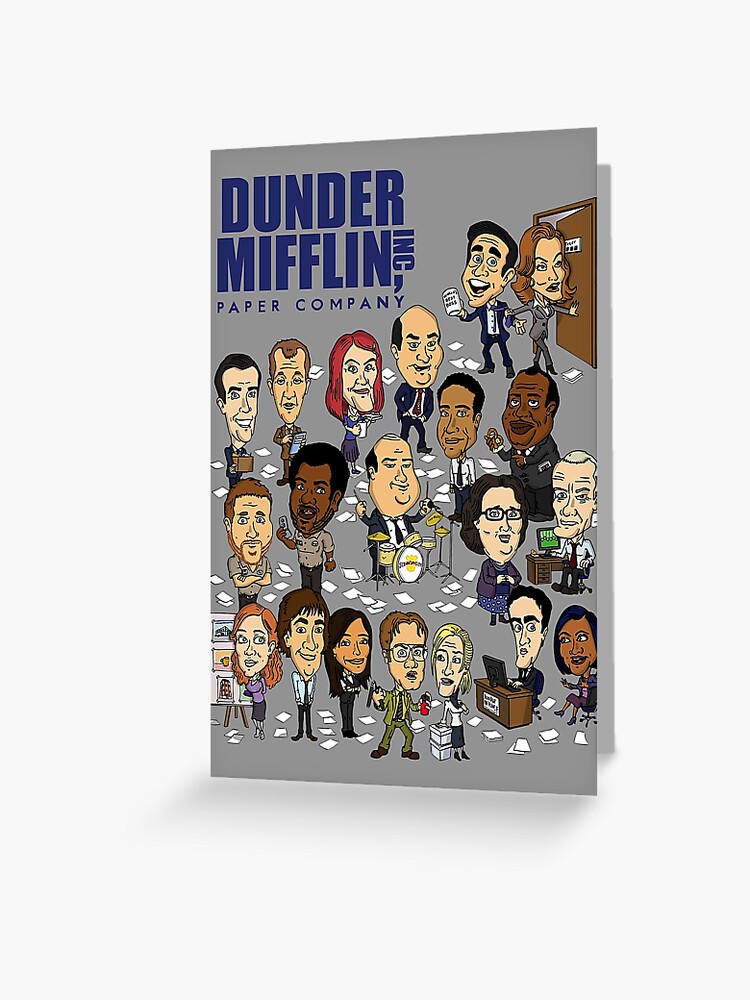 The Office Dunder Mifflin Logo Paper Drink Coasters Set of 6