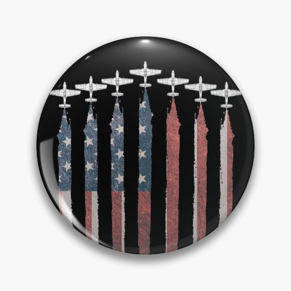 Artikelvorschau, P51D Mustang WW2 Airplane USA Flag Airplane P51 4th Of July Gear entworfen und verkauft von DynamicDesign.