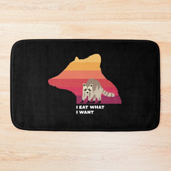 Item preview, Funny Racoon I Eat What I Want designed and sold by TheTeeSupplyCo.