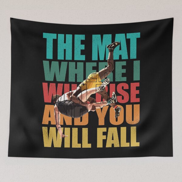 Item preview, Wrestling The Mat Where I Will Rise Motivation Gift For Wrestler designed and sold by teest2209.