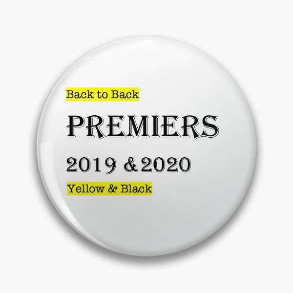 Item preview, Back to Back Premiers Yellow and Black designed and sold by sportfolio.