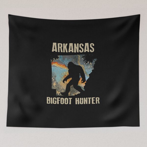 Item preview, Arkansas Map Bigfoot Hunter designed and sold by BorLeek.