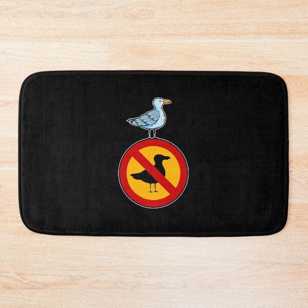 Item preview, Seagull Sitting On Prohibition Sign Design For Protestors designed and sold by frischmanjose.