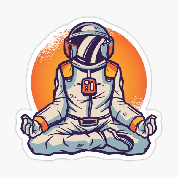 Artikel-Vorschau von Meditierender Astronaut, designt und verkauft von DerSenat.
