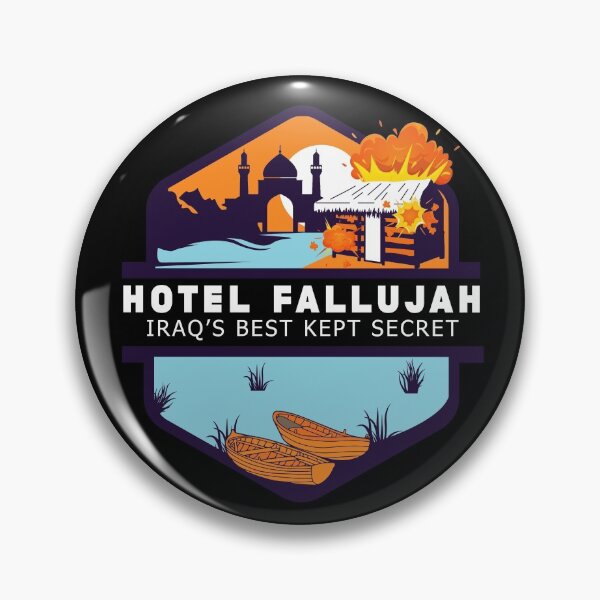 Item preview, Hotel Fallujah Iraq's Best Kept Secret Funny Gulf War Vet Gear designed and sold by DynamicDesign.