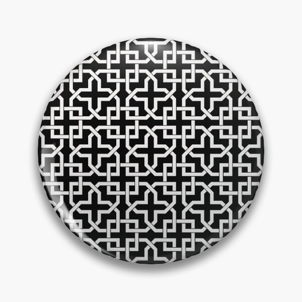 Item preview, Geometric pattern in Arabian style black and white  designed and sold by mashmosh.
