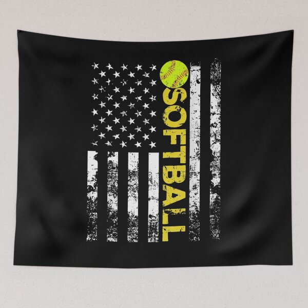 Item preview, American Flag Softball Team Gift softball, american, american flag, american flag softball,  designed and sold by ryanpensyp.