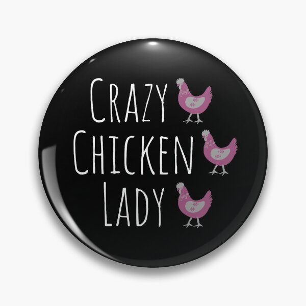 Item preview, Crazy Chicken Lady Purple designed and sold by Cluckin' Mad.