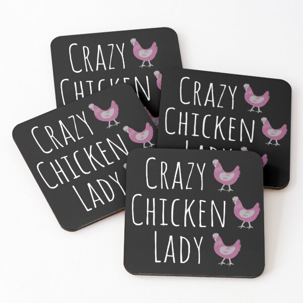 Item preview, Crazy Chicken Lady Purple designed and sold by Cluckin' Mad.