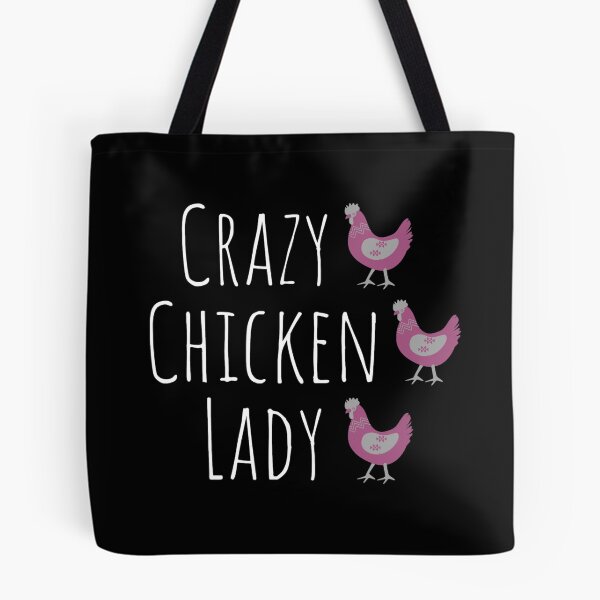 Item preview, Crazy Chicken Lady Purple designed and sold by Cluckin' Mad.