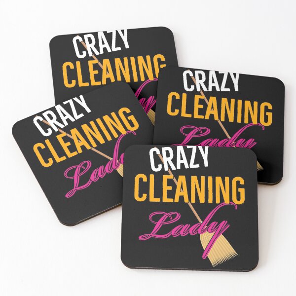 Item preview, Crazy Cleaning Lady gift designed and sold by AwesomeWorld1.
