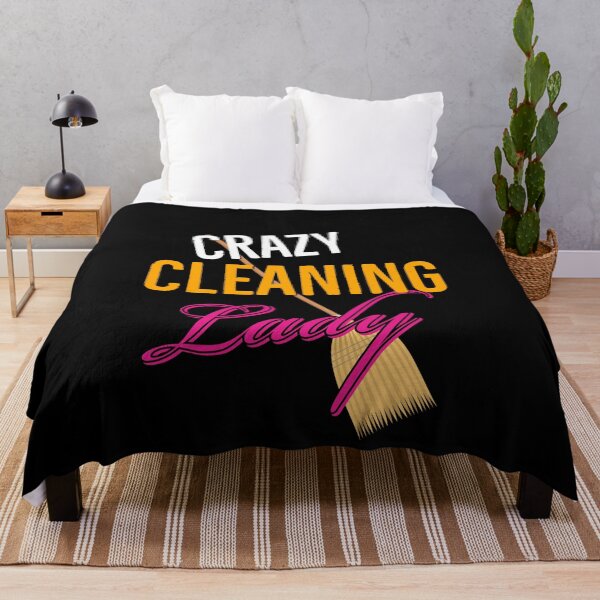 Item preview, Crazy Cleaning Lady gift designed and sold by AwesomeWorld1.