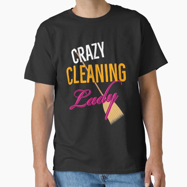 Item preview, Crazy Cleaning Lady gift designed and sold by AwesomeWorld1.