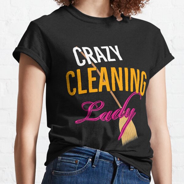 Item preview, Crazy Cleaning Lady gift designed and sold by AwesomeWorld1.
