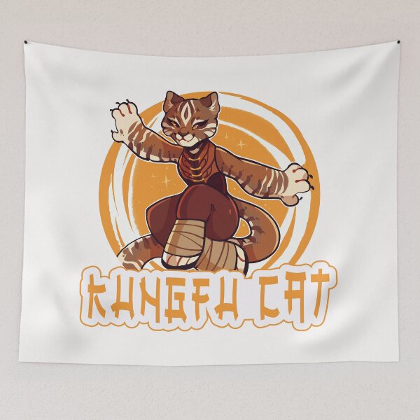 Item preview, Kungfu cat - Fighting cat designed and sold by Salahboulehoual.