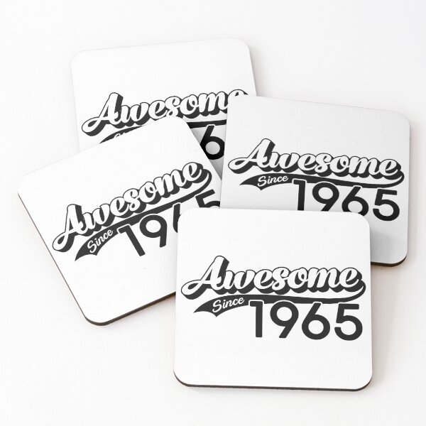 Item preview, Awesome Since 1965 (Ver 2) Vintage Retro - Birthday - 56th Birthday - Birthyear Number - Black Text designed and sold by bestluck90.