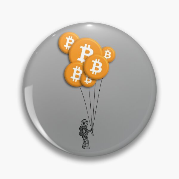 Item preview, Astronaut Holding Bitcoin Balloons Crypto To The Moon BTC Gear designed and sold by DynamicDesign.