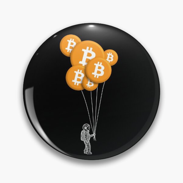Item preview, Astronaut Holding Bitcoin Balloons Crypto To The Moon BTC Gear designed and sold by DynamicDesign.