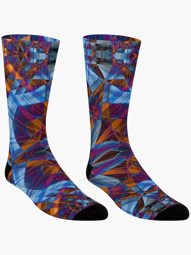 Thumbnail 3 of 5, Socks, Smoke Design designed and sold by Rachael Atkins.