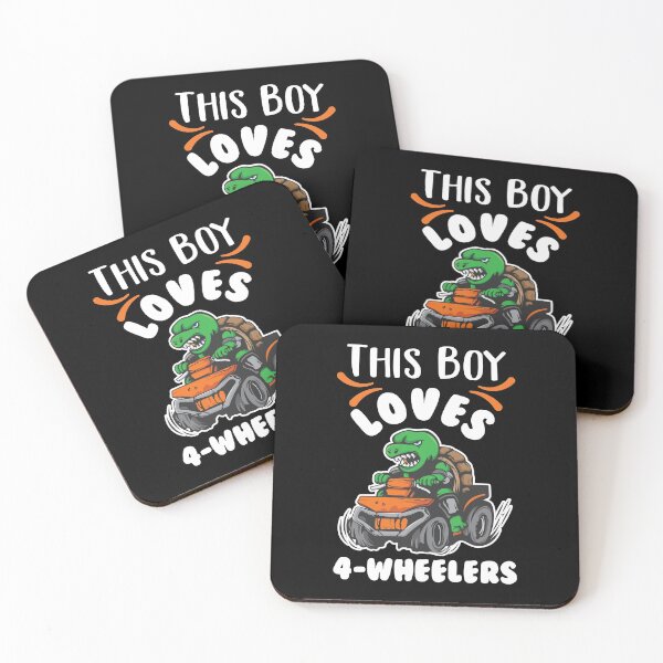 Item preview, This Boy Loves 4-Wheelers Funny Dirt Bike Off Roading Sayings designed and sold by Scratches Tees.