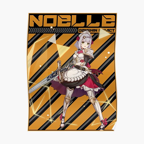 "GENSHIN IMPACT NOELLE WISH" Poster For Sale By VotreVPX | Redbubble