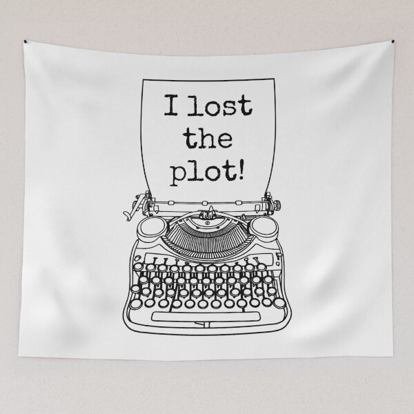 Item preview, Funny Writer Author Novelist I Lost The Plot Typewriter designed and sold by GrandeDuc.
