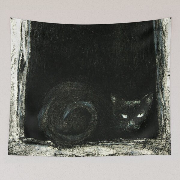 Item preview, Black cat designed and sold by MariaGuerrero.