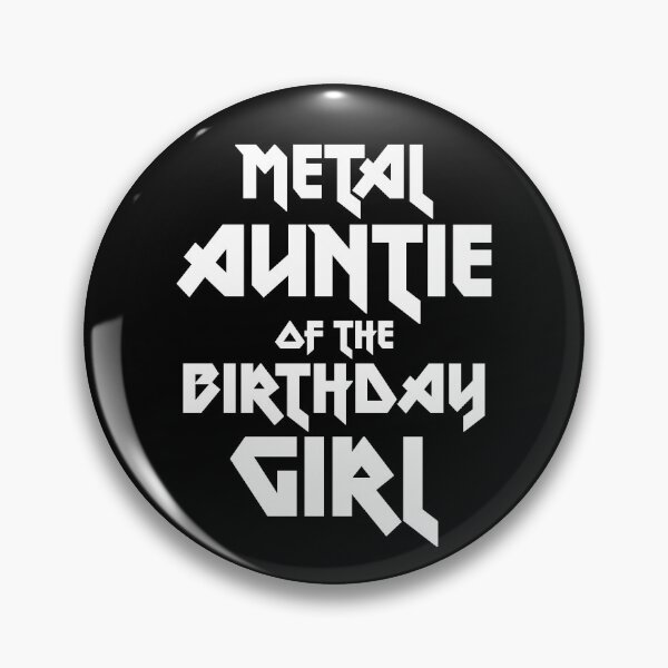 Item preview, Proud Metal Auntie Of The Birthday Girl Gift designed and sold by WPahat.