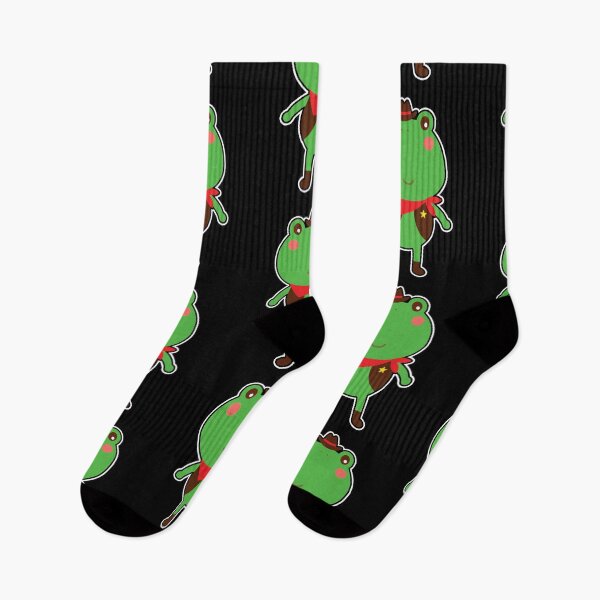 Item preview, Cute Frog With Cow Hat Kawaii Cowboys Animals designed and sold by Scratches Tees.