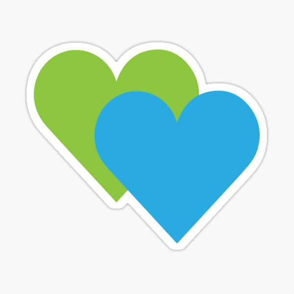 Item preview, Bluegreen Larry Hearts design designed and sold by Wenky-Design.