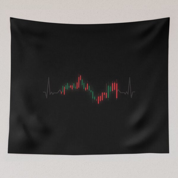 Item preview, Trading candlestick heartbeat - trading tees. designed and sold by PrintPress.