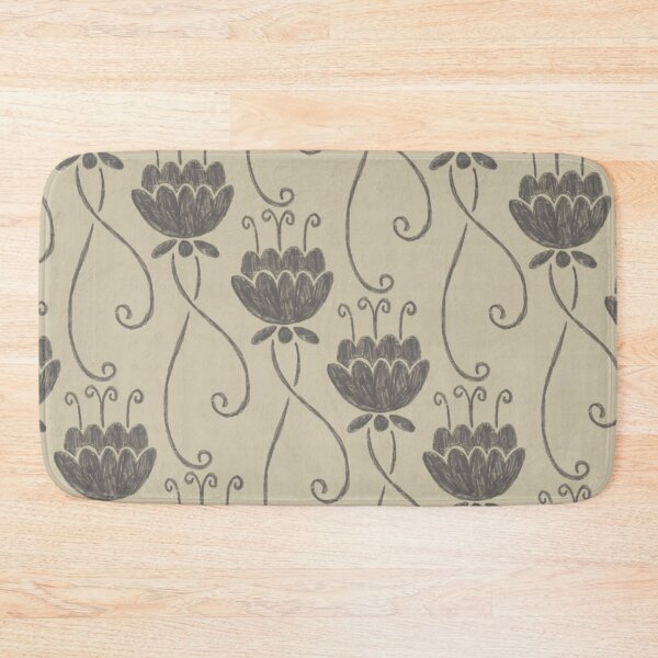 Item preview, Etched flowers pattern designed and sold by Happy Mouse Studio.