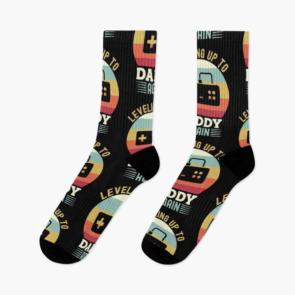 Item preview, Leveling Up To Daddy Again Funny Gaming Fathers Day Vintage Retro designed and sold by Scratches Tees.