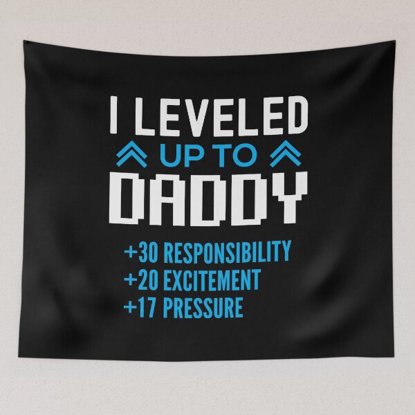 Item preview, Leveling Up To Daddy 2021 Funny Gaming Father Saying designed and sold by Scratches Tees.