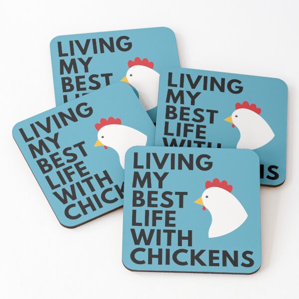Item preview, Living My Best Life With Chickens  designed and sold by Cluckin' Mad.