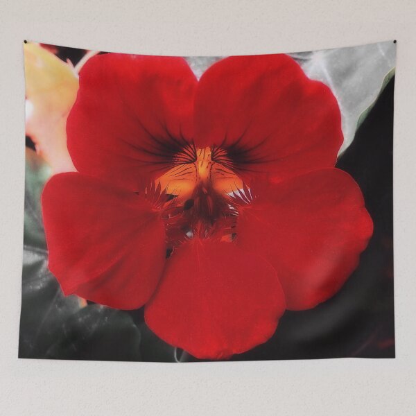 Item preview, Red nasturtium designed and sold by fowons.
