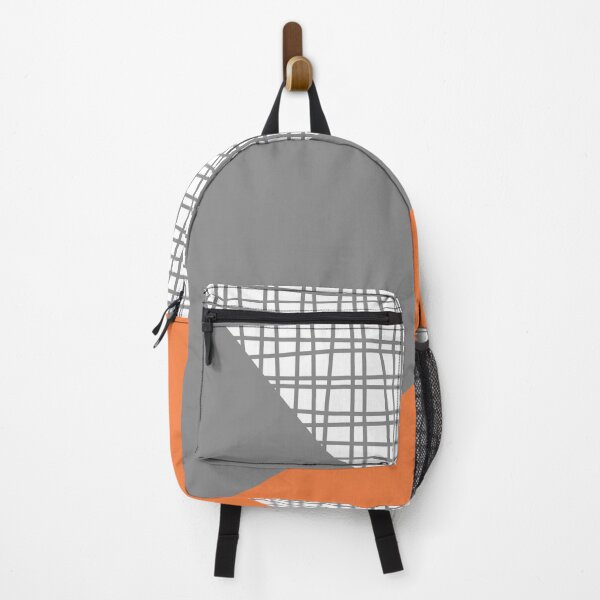 Item preview, Nordic color block orange, grey and white designed and sold by Delinda Graphic Studio.