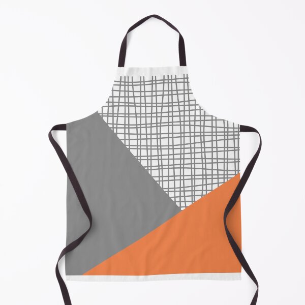 Item preview, Nordic color block orange, grey and white designed and sold by Delinda Graphic Studio.