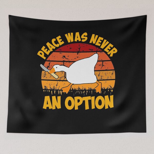 Item preview, vintage peace was never an option untitled goose art game white designed and sold by martinsellds95.