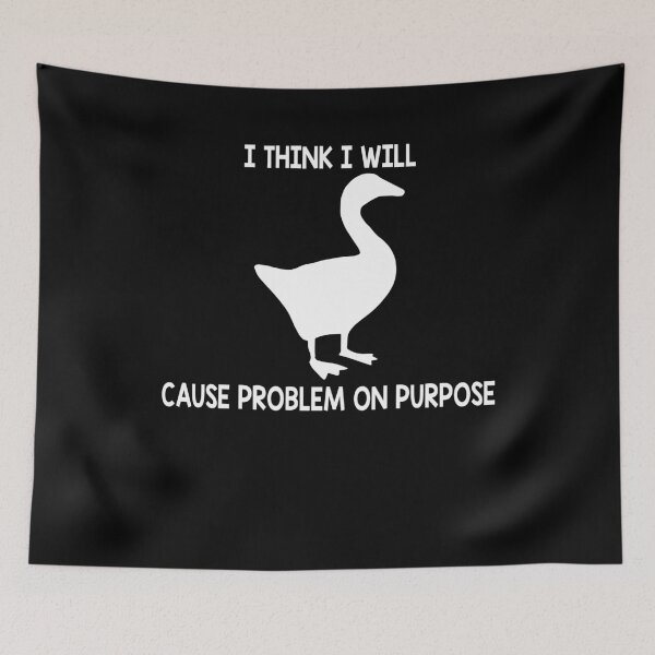 Item preview, Problem on purpose untitled goose art game white designed and sold by martinsellds95.