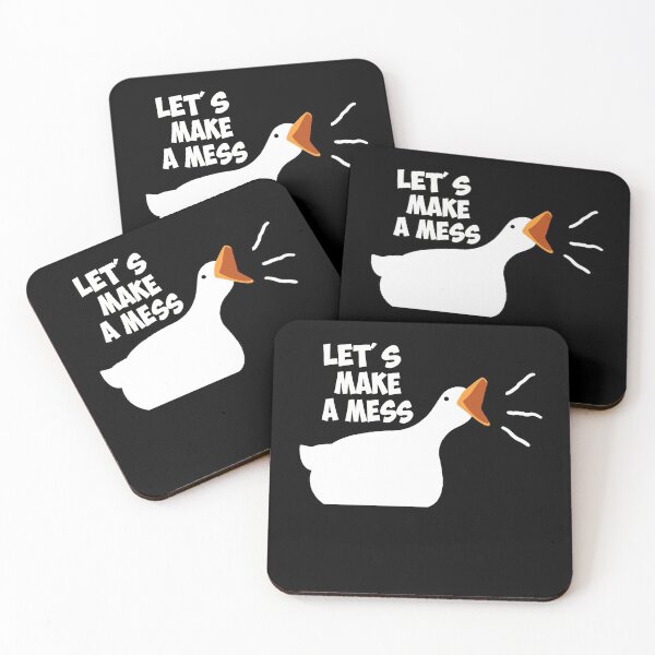 Item preview, Lets make a mess untitled goose art game white designed and sold by martinsellds95.