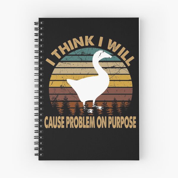 Item preview, Retro i think i will cause problem untitled goose art game white designed and sold by martinsellds95.