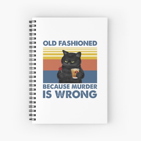 Item preview, Old Fashioned Because Murder Is Wrong Black Cat Vintage Shirt designed and sold by Newbalances70.