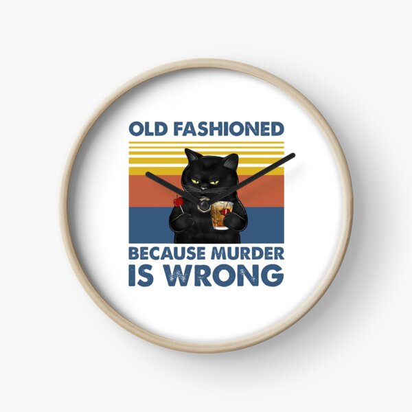 Item preview, Old Fashioned Because Murder Is Wrong Black Cat Vintage Shirt designed and sold by Newbalances70.